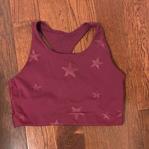 GAP Burgundy Star Sports Bra